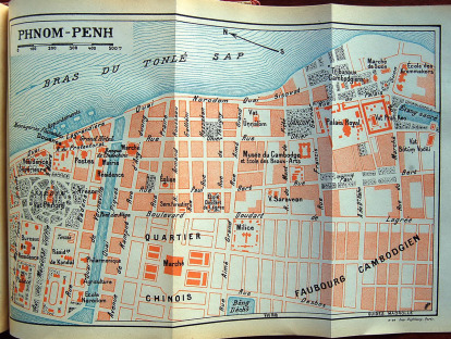 Plan de Phnom-Penh en 1928